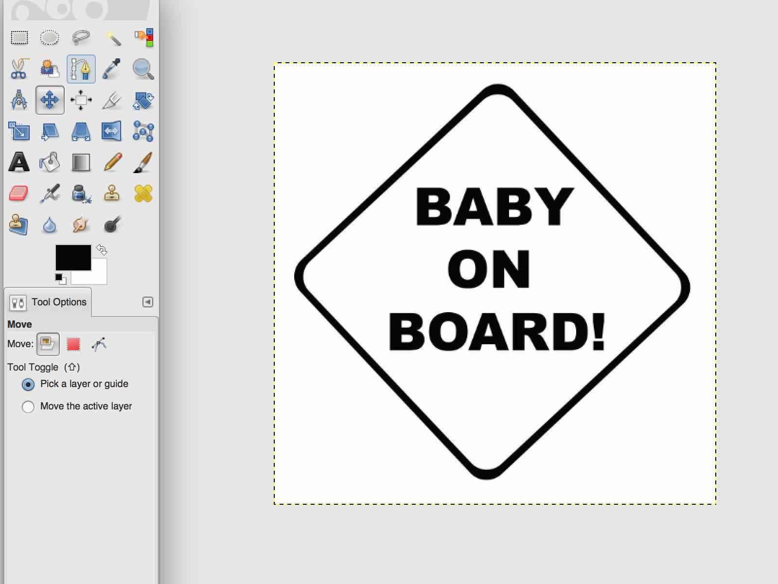 Baby on board collage